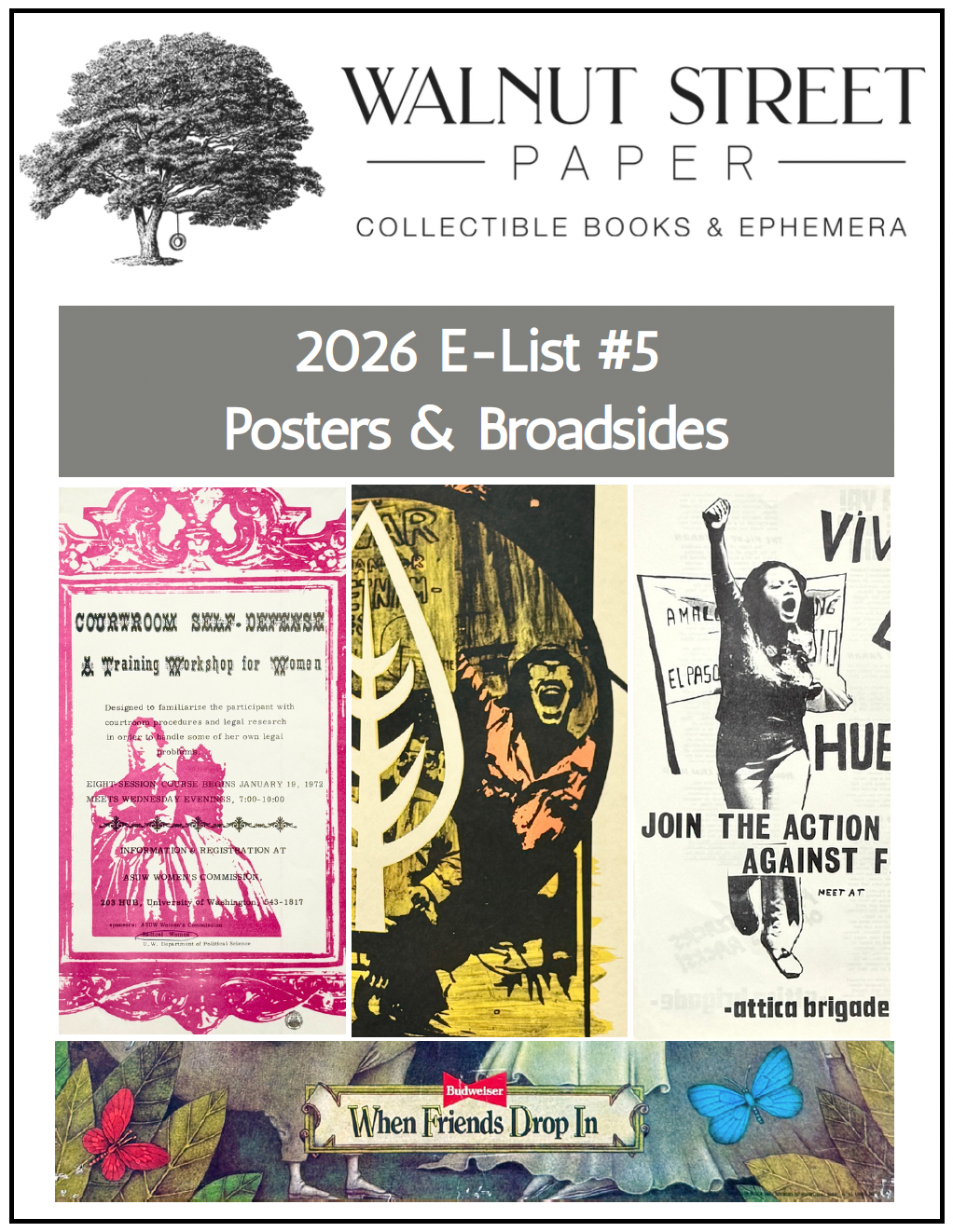 2026 E-List #5: Posters & Broadsides