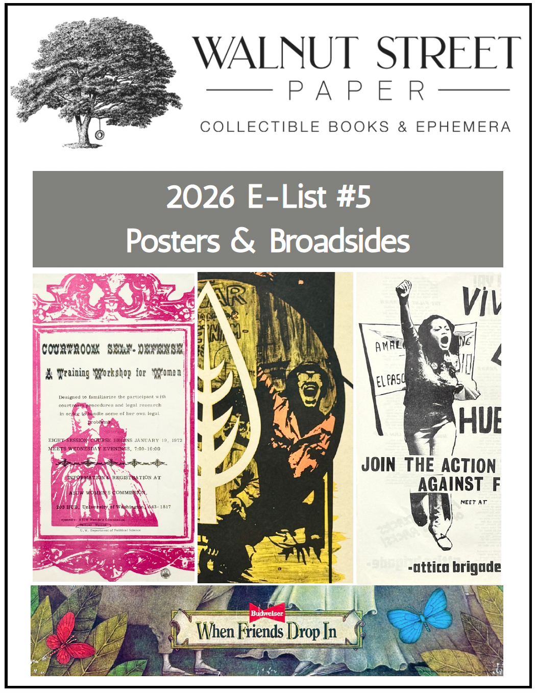 2026 E-List #5: Posters & Broadsides