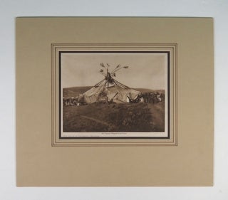 Photogravure. Sun Dance in Progress - Cheyenne. Edward S. CURTIS