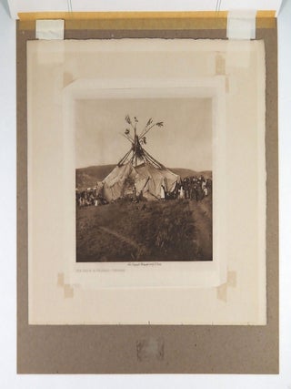 Photogravure. Sun Dance in Progress - Cheyenne.