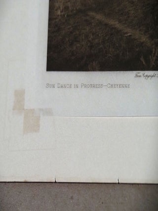 Photogravure. Sun Dance in Progress - Cheyenne.
