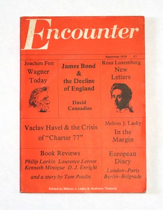 Encounter: Vol. 53, No. 3. James BOND, Melvin J. LASKY, Anthony THWAITE, Ian FLEMING