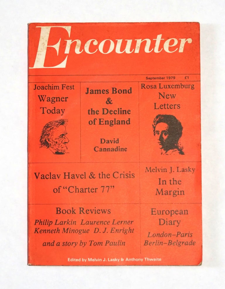 Encounter: Vol. 53, No. 3. James BOND, Melvin J. LASKY, Anthony THWAITE, Ian FLEMING.