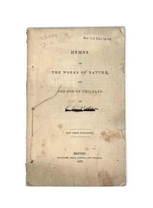 Hymns on the Works of Nature, for the Use of Children. Mrs. Felicia Dorothea HEMANS, Browne