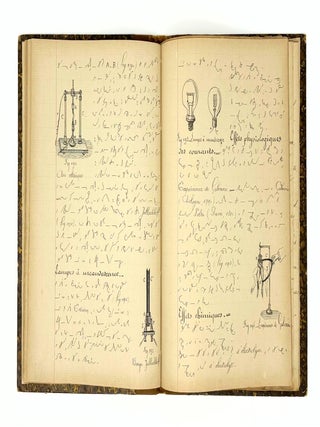 Physique, Chimie, Arpentage. Science, stenography, manuscript notebook