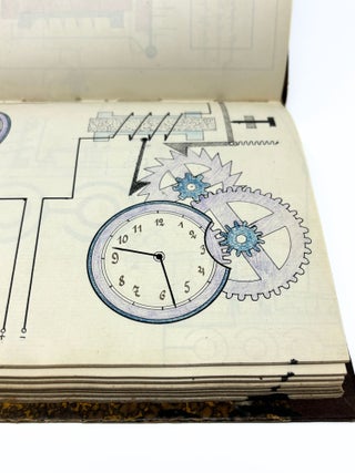 Early 20th Century German Illustrated Physics Manuscript Notebook. Physik