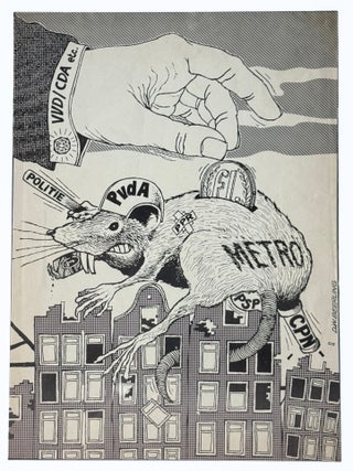 Untitled Poster by [De Vrije Zeefdrukker] Related to the Nieuwmarkt Riots. D. W. BEERLING,...