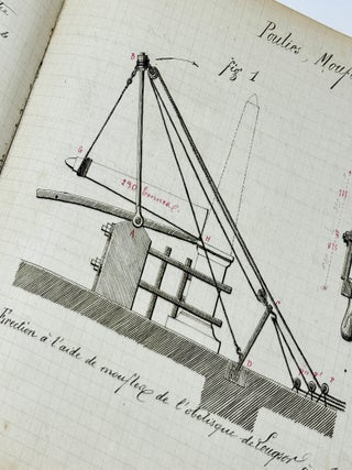 Applied Mechanical Engineering Sketch Notebook from École des Mines de Saint-Étienne, Seine, France