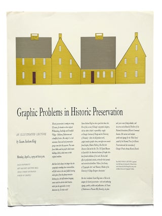 Graphic Problems in Historic Preservation: An Illustrated Lecture. Susan JACKSON KEIG